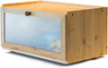 Bamboo Kitchen Bread Box With Display Window