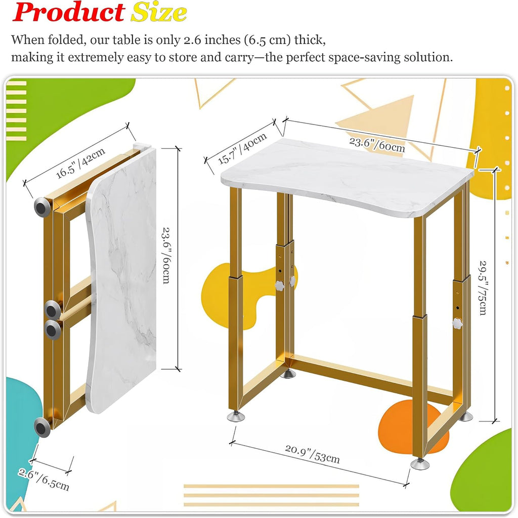 Mobile Foldable Writing Desk For Small Spaces