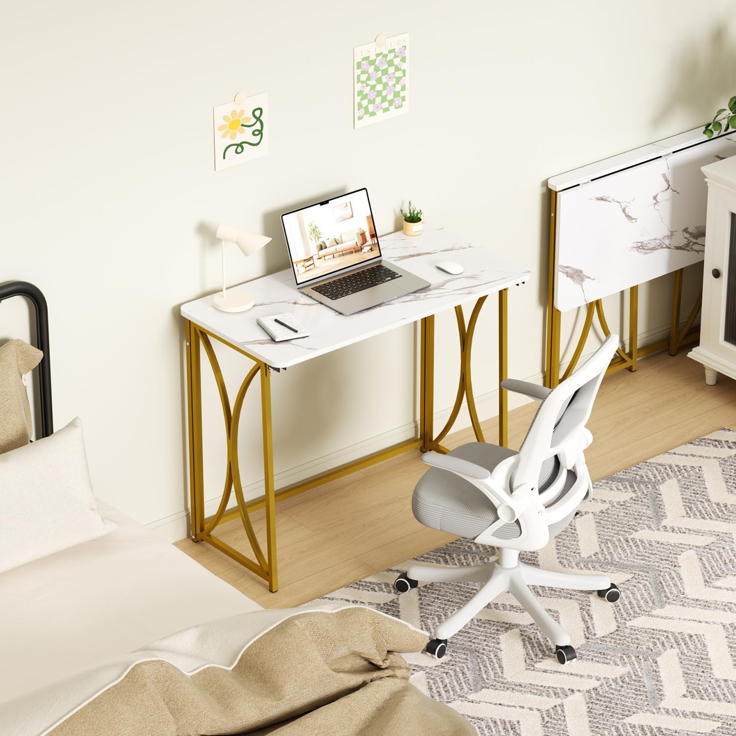 Space‑Saving Foldable Small Computer Desk