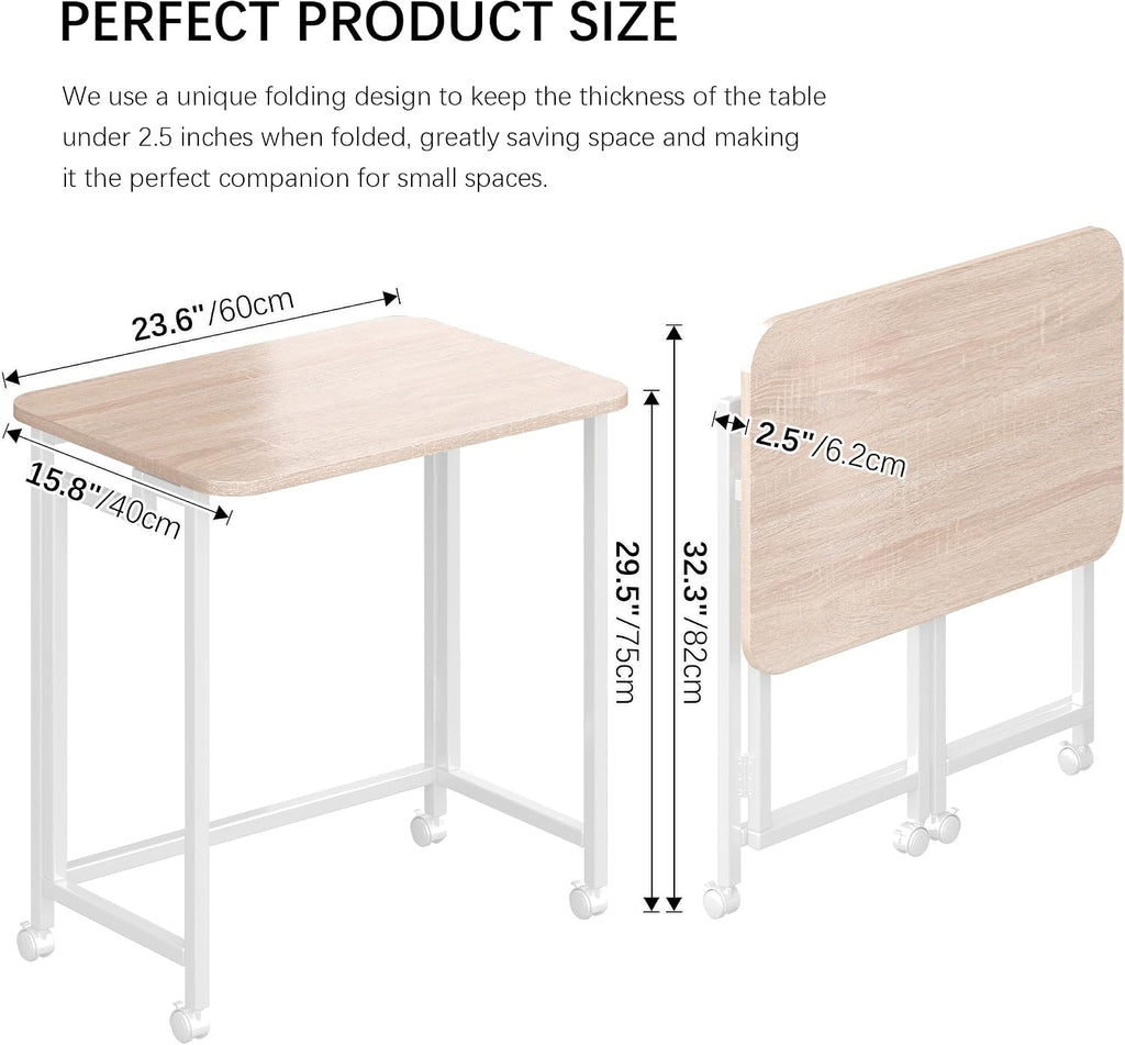 Mobile Foldable Laptop Desk For Small Spaces