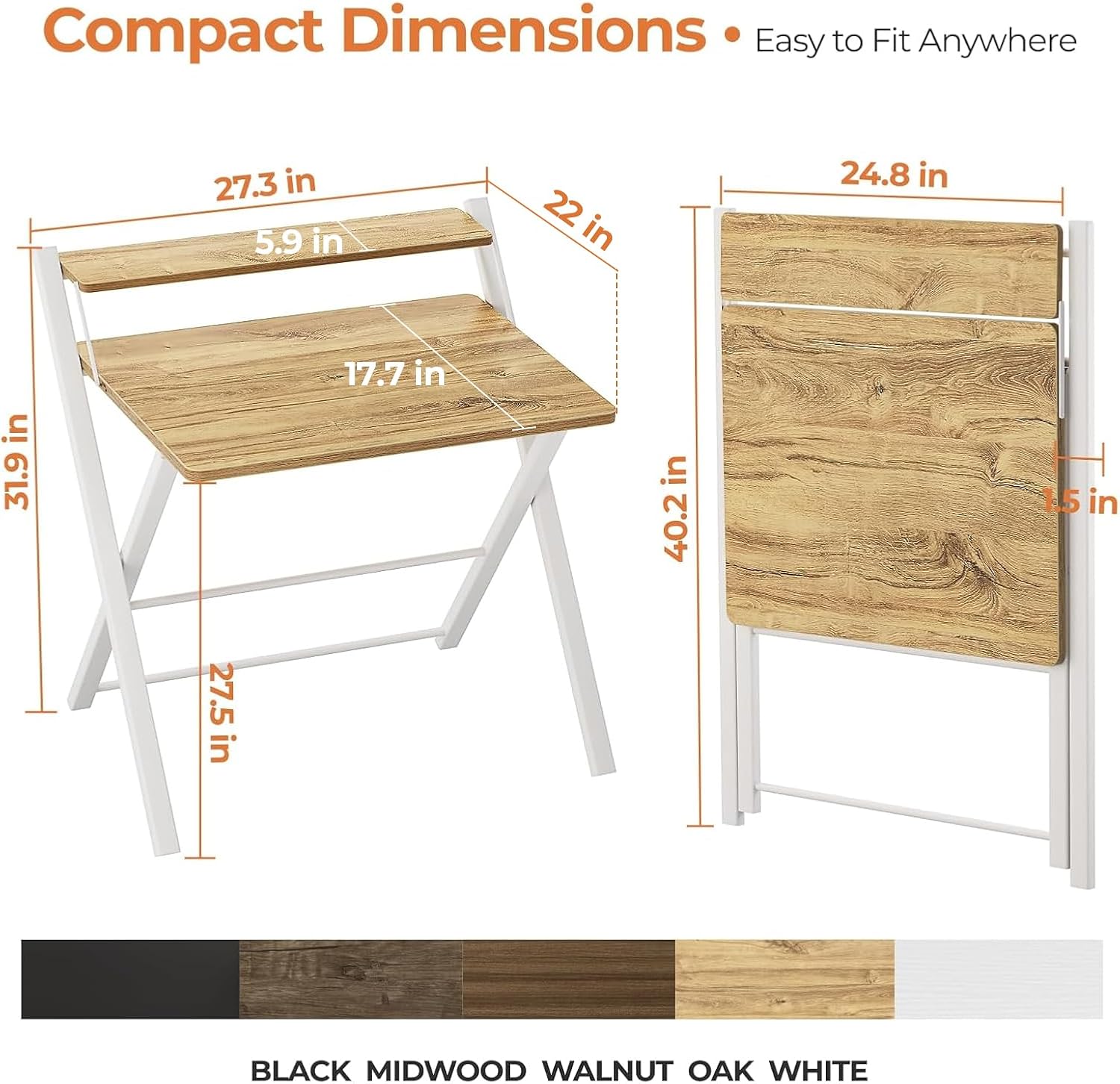 Sturdy Foldable Desk For Small Spaces