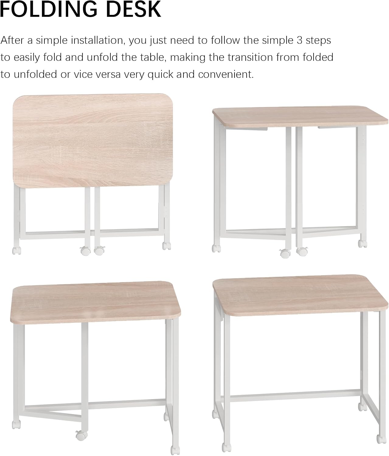 Mobile Foldable Laptop Desk For Small Spaces