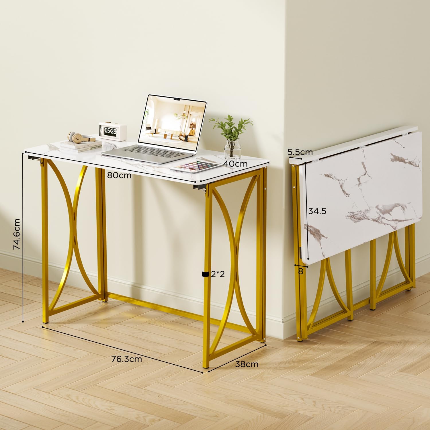 Space‑Saving Foldable Small Computer Desk