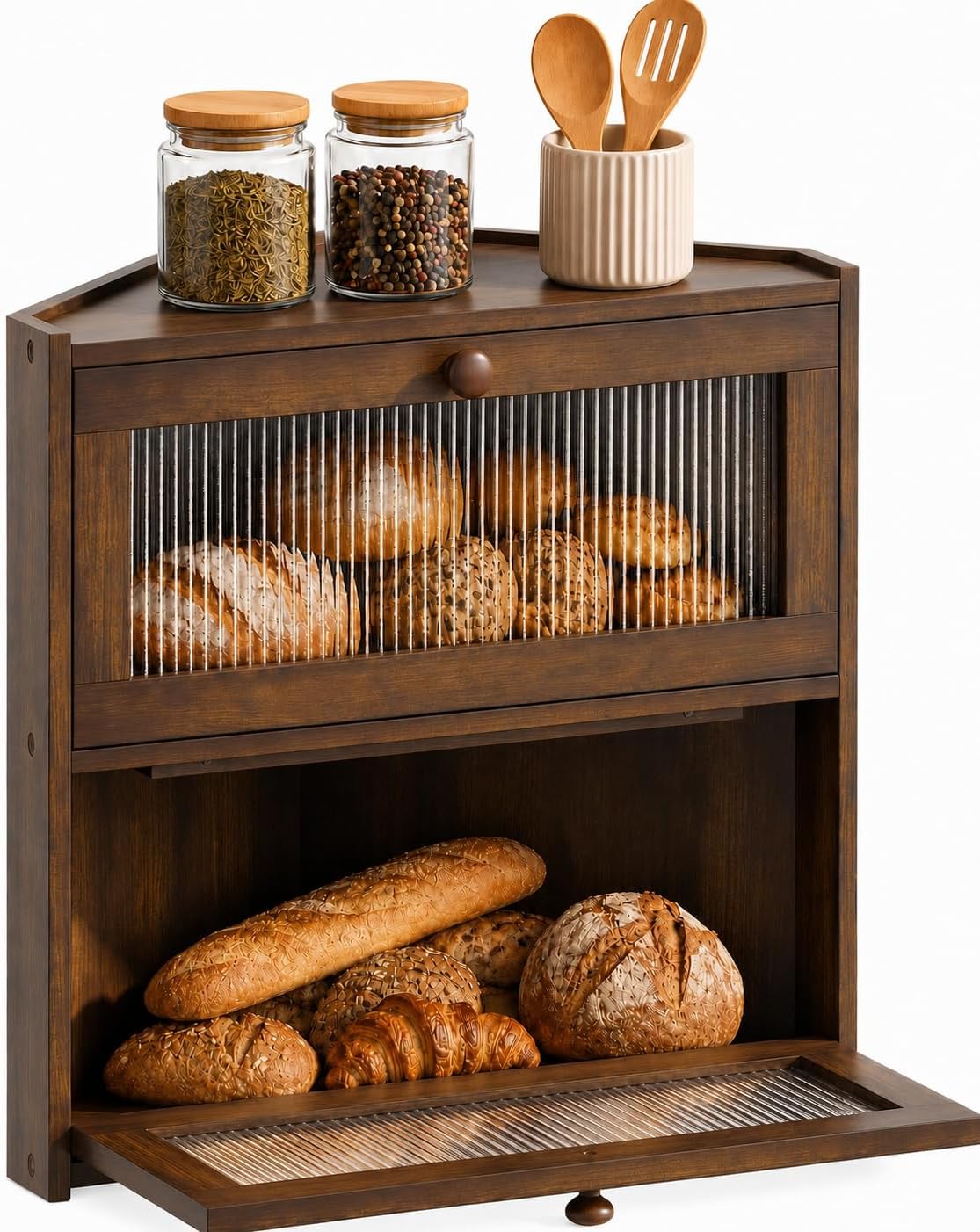 Bamboo Corner Kitchen Bread Storage Box