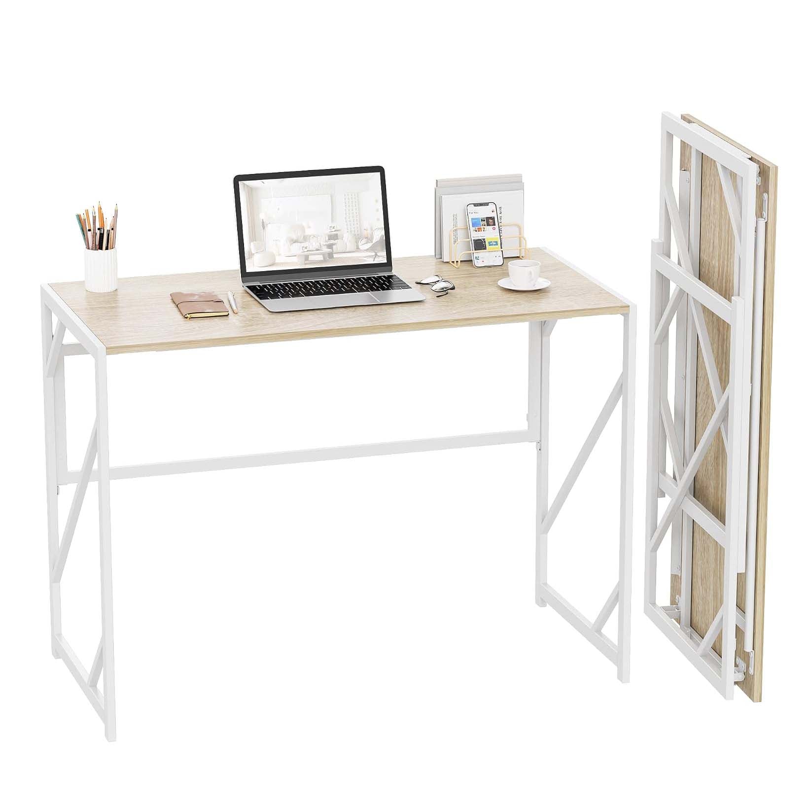 No‑Assembly Foldable Home Office Desk