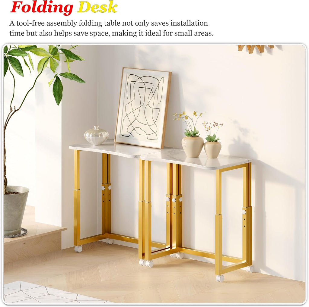 Mobile Foldable Writing Desk For Small Spaces