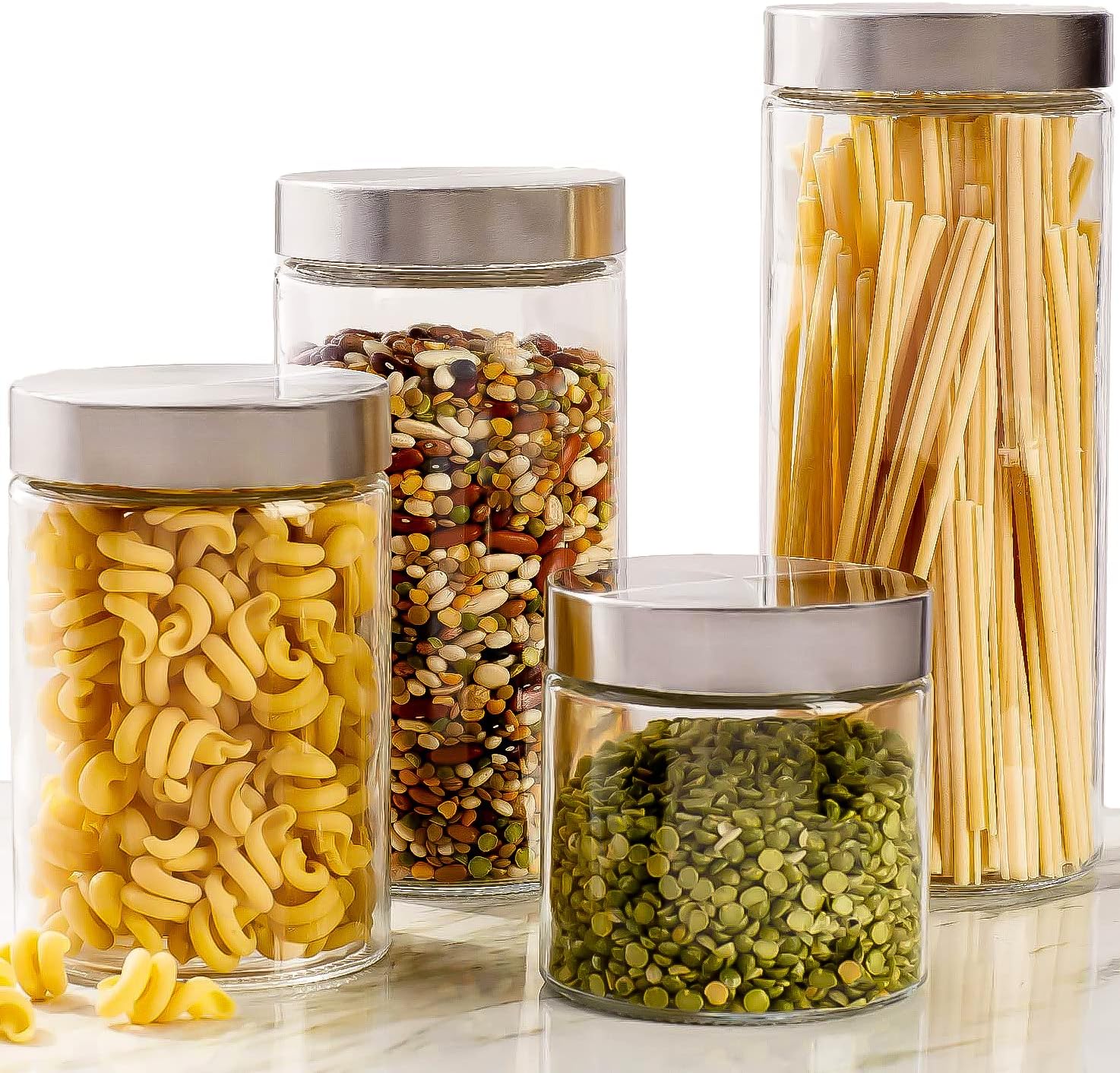 Airtight Glass Kitchen Storage Canister Set