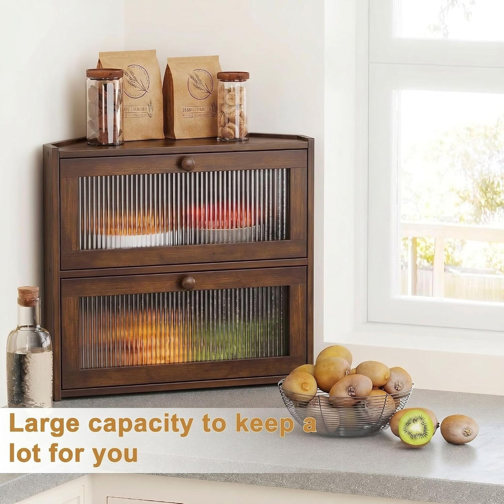 Bamboo Corner Kitchen Bread Storage Box