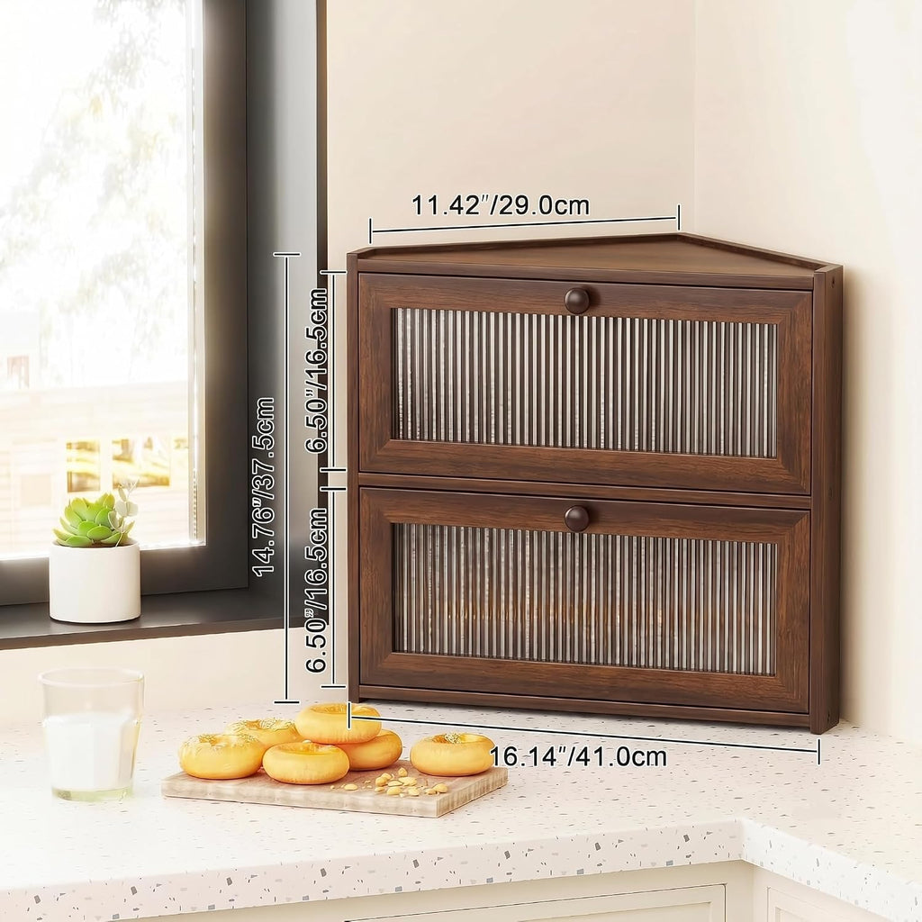 Bamboo Corner Kitchen Bread Storage Box